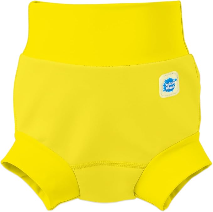 Splash About Happy Nappy Swim Diaper, Yellow, 0-3 Months