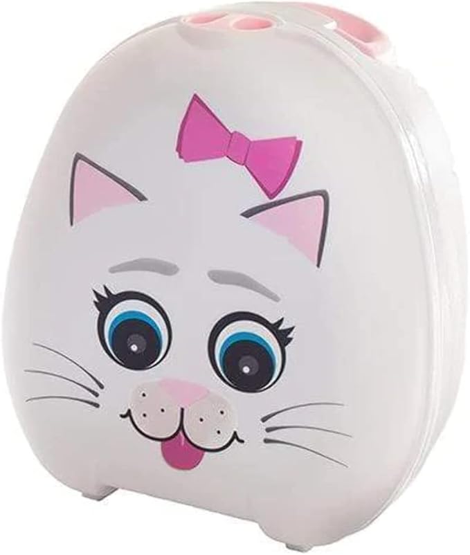 My Carry Potty - Cat Travel Potty, Award-Winning Portable Toddler Toilet Seat for Kids to Take Everywhere