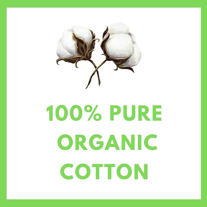 Baby Organic Large Dry Pads 100% Cotton Squares for Baby Care Diapering (Organic 360 Count)