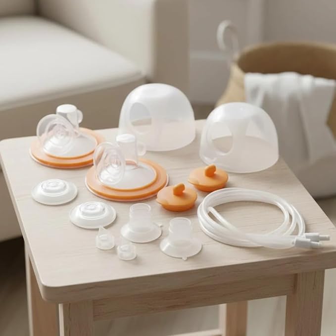 Hygeia Wearable Personal Accessory Set (PAS) – 24mm Flange Insert & 27mm Cup | Replacement Kit for Hygeia Express Breast Pumps | Comfortable Hands-Free Pumping Accessories