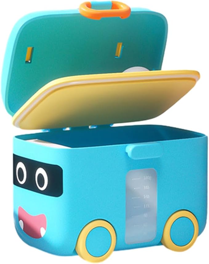 DECHOUS Baby Formula Dispenser Container Plastic Airtight Portable Milk Powder Dispenser On The Go with Scoop and Carry Handle for Travel Outdoor Activities, 180g