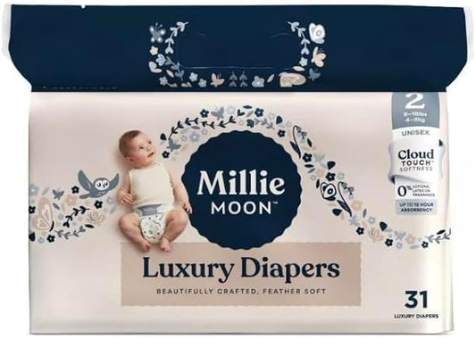 Millie Moon Luxury Diapers (Size 2-31ct)