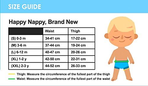 Splash About Happy Nappy Reusable Swim Diaper,Blue Cobalt, 6-12 Months
