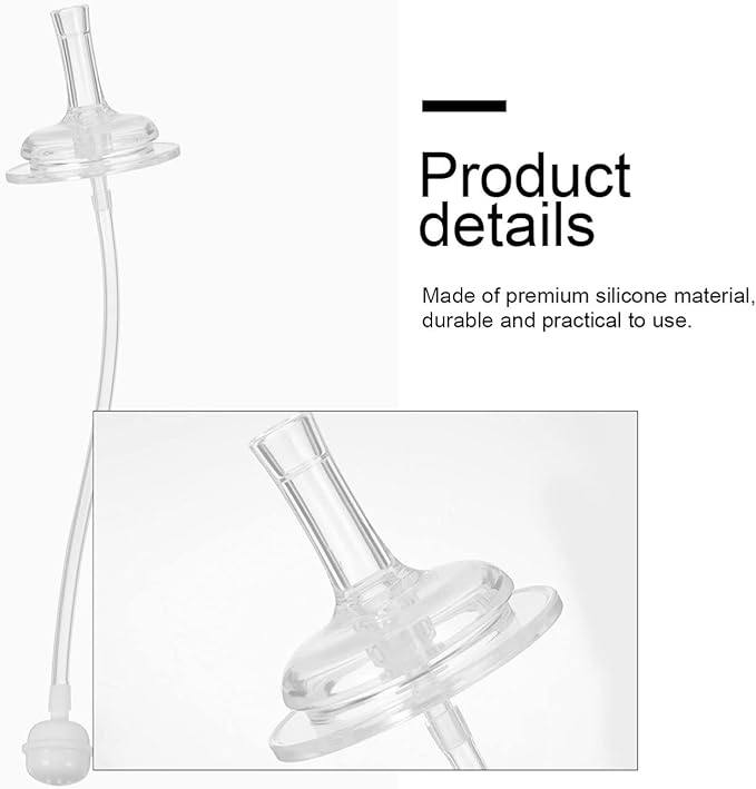 BESTonZON Bottles 12 pcs Feeding Bottle milk straw water straw sucker silicone feeding cup straws Straws Wide Mouth