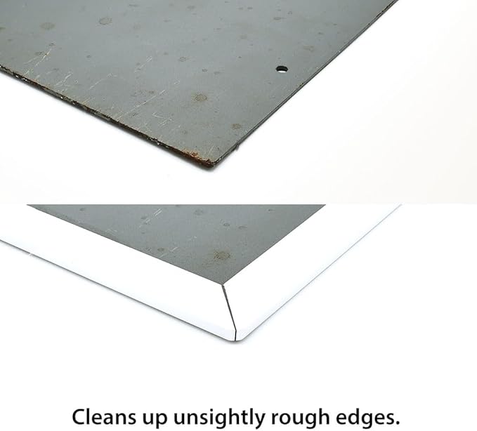 Outwater White Plastic U-Channel, Fits Panels 1/8" Thick, 1/2'' Legs, 3/16'' Base, 60'' (Pack of 2)