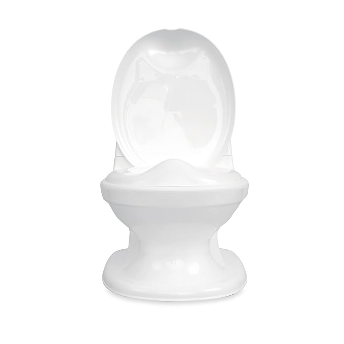 Nuby My Real Potty Training Toilet with Life-Like Flush Button and Sound - 18+ Months - White