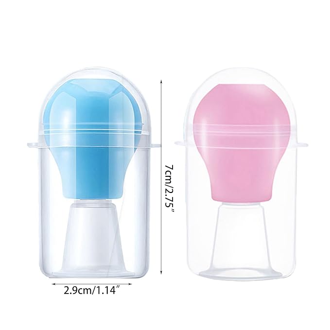 Manual Nipple Corrector for Inverted Nipples Flat Nipple Puller Suction Cup Short Nipple Sucker for Flat Nipples Nipple Corrector Suction for Breastfeeding Suction