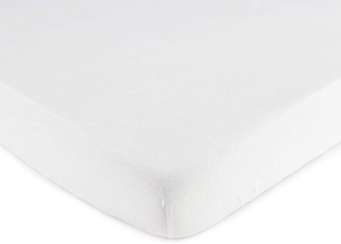 SheetWorld Fitted Baby Bassinet Sheet fits MiClassic 2in1 Stationary & Rock Bassinet 20.5 x 35.5, 100% Cotton Jersey, Hypoallergenic, Butter Soft, Solid White, Made in USA