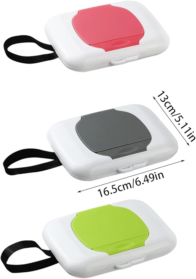 Travel Wipe Holder Reusable Wet Wipe Container Box Strollers Hanging Dispensers Refillable Wipe Case Safe Wet Storage