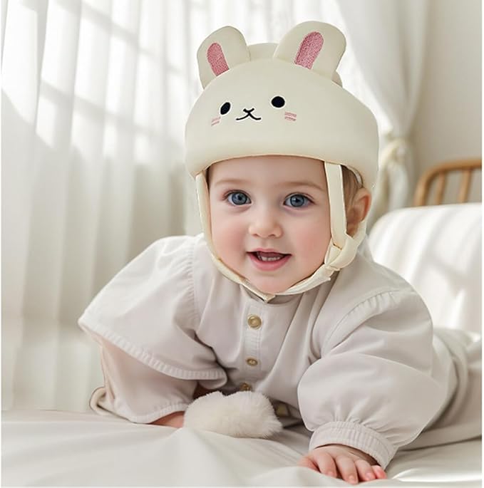 Surakey Baby Safety Helmet for Crawling Walking Baby Head Protector Cap Adjustable Baby Head Cushion Bumper Bonnet for Learning to Walk Breathable Protective Helmet, Type 1