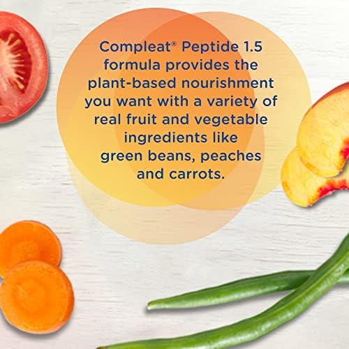 Nestle Compleat Peptide 1.5 Oral Supplement Vegetable/Fruit Flavor 8.45 oz Carton 24 Ct