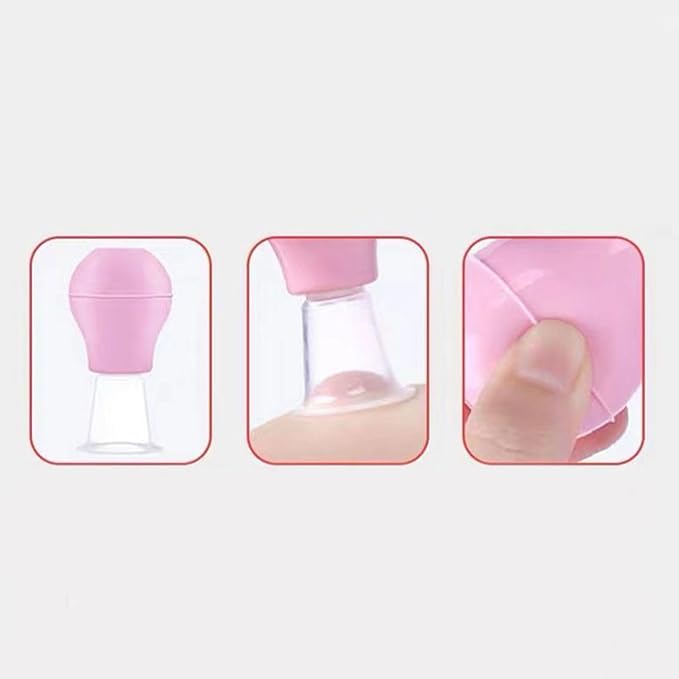 Manual Nipple Corrector for Inverted Nipples Flat Nipple Puller Suction Cup Short Nipple Sucker for Flat Nipples Nipple Corrector Suction for Breastfeeding Suction