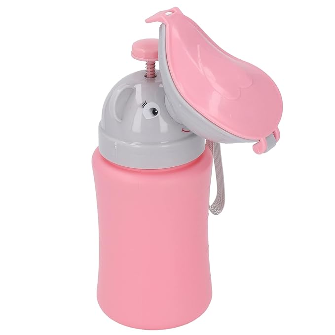 Travel Potty Emergency Urinal Potty Toilet for Car Travel and Camping, Child Kid Toddler Pee Training Cup (Pink for Girl)
