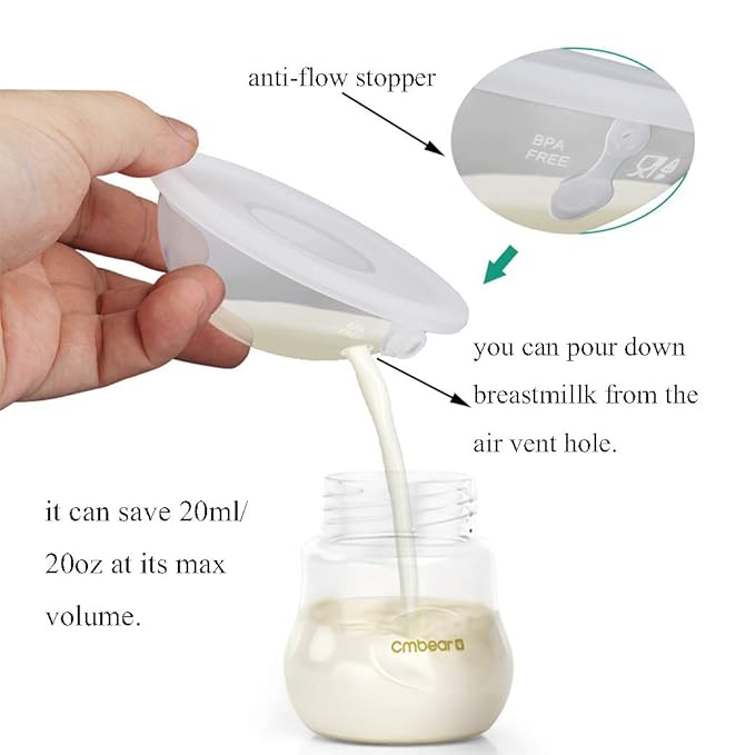 Upgrade Version Breast Shells Nipple Shield with Anti-Flow Stopper Therapy Comfort for Sore Leaking Breast aFeeding Nursing Mother BPA Free Food Grade Silicon Breastmilk Saving (2 Shells)