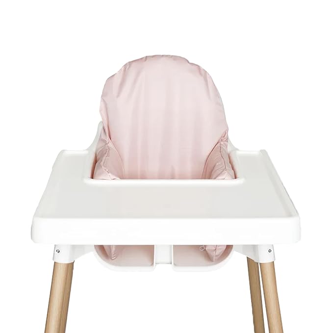 Nibble and Rest Highchair Cushion Cover, Compatible with IKEA Antilop Highchair, Stain-Proof, and Wipeable (Cushion NOT Included) (Dusty Pink)