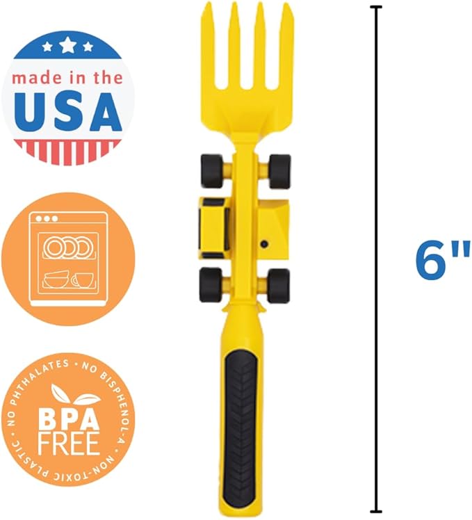Constructive Eating - Toddler Utensils Made in USA - Silverware for Toddlers - Utensils for Kids - Constructive Eating Utensil Set