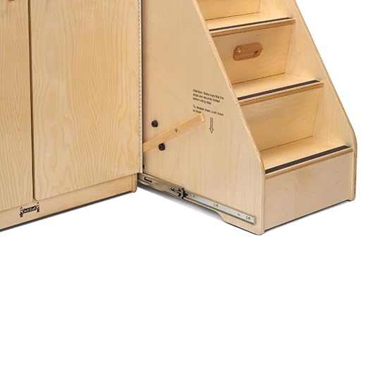 Jonti-Craft 5145JC Diaper Changer with Stairs, Left - Baby Changing Table