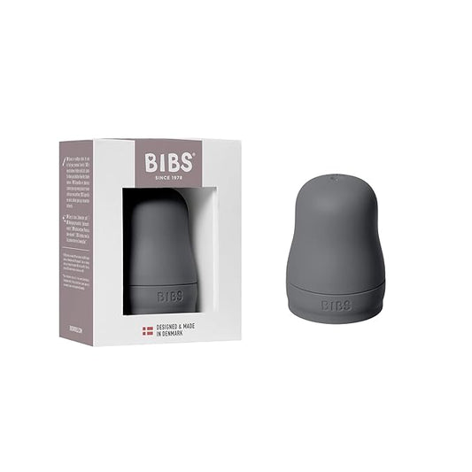 BIBS Bottle Cap Set - BPA-Free, Dishwasher Safe, Customizable Colors, Includes Cap, Milk Lock, and Screw Cap - Compatible with BIBS Bottles (Sold Separately) - Iron