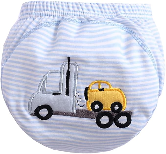 Cotton Reusable Baby Training Pants Unisex Potty Toddler Underpants Kids Waterproof Breathable Underwear 6-Pack