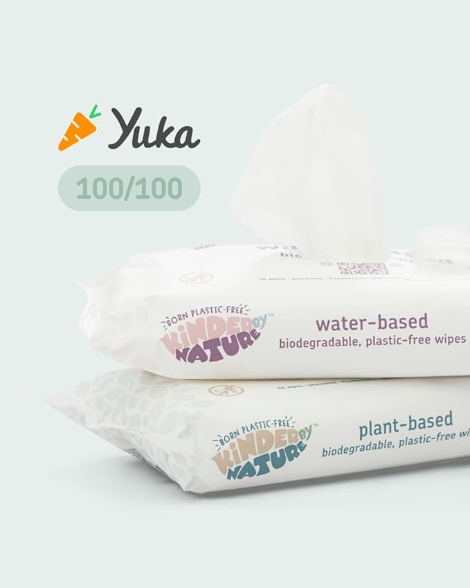 Jackson Reece Kinder by Nature Water-Based Baby Wipes - 56 Count (Case of 12 packs)