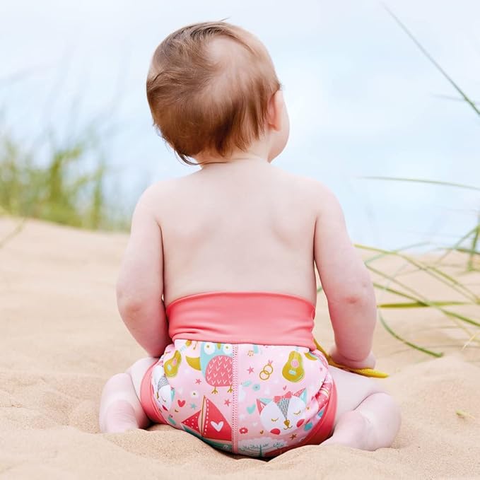 Splash About Happy Nappy Reusable Swim Diaper, Owl & The Pussycat, 3-6 Months
