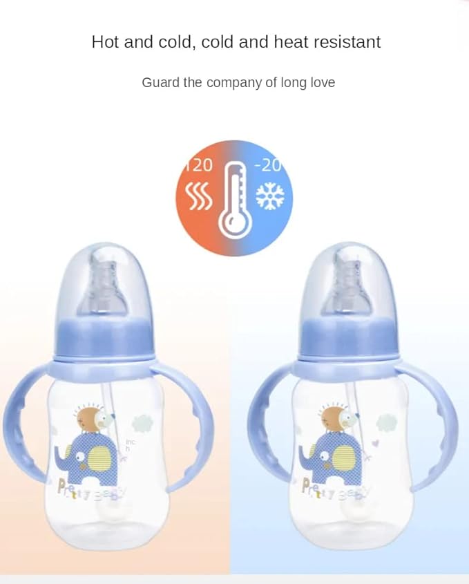 Pretty Baby 5oz (145ml) 4-Pack Anti-Colic Baby Bottles for Newborns, BPA-Free, Breastfeeding Transition, Vented for Gas & Colic Relief Ideal for Baby Registry