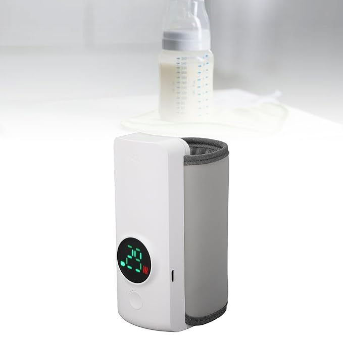 Bottle Warmer, Fast Heating Wireless Milk Warmer Sleeve with Accurate Constant Temperature Control, Comfortable for Travel