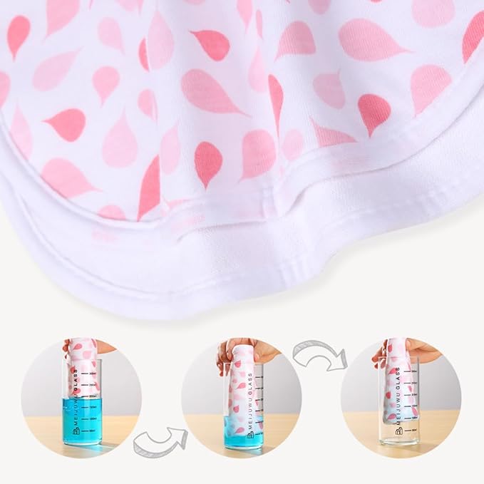 6 Pack Cotton Baby Burp Cloths Extra Absorbent Soft for Baby Boys and Girls