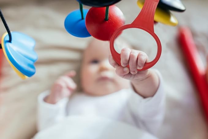 Baby Pull Up Ring 8 Pack Walk Assistant Multi-Color Convient Handles for Kids and Toddler
