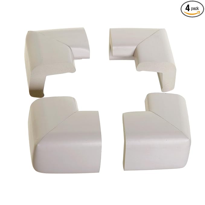 Dreambaby Soft Foam Corner Protectors - Grey - 4 Count -Model L1302