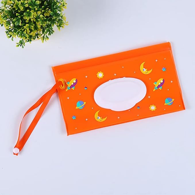 TOPINCN Baby Wipe Dispenser, Portable Wet Wipes Dispenser Holder with Lids for Napkin Nappy Paper Tissue Wipes Contianer Travel Wet Wipe Pouch