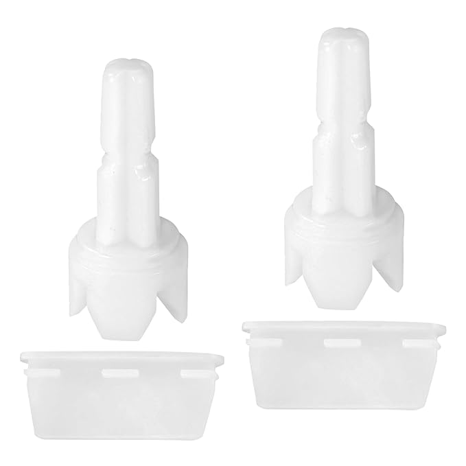 4Pcs Formula Maker Replacement Parts Compatible with Baby Brezza FRP0046 Pro Advanced, Axle Stem and Silicone Scraper Funnel Filter Accessory for Baby Brezza, Attach to Locking Cover