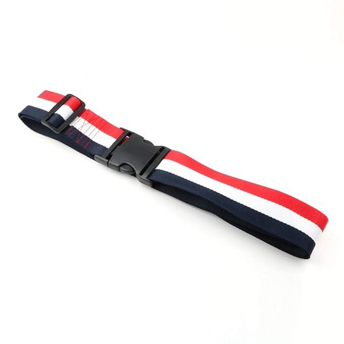 ZARPMA Baby Adjustable Safety Belt,Safety Harness for Child Kid Infant Safe Strap 5cm Width for Pushchair,HighChair,Child Chair,Stroller,Pram Buggy(Blue-White-Red)