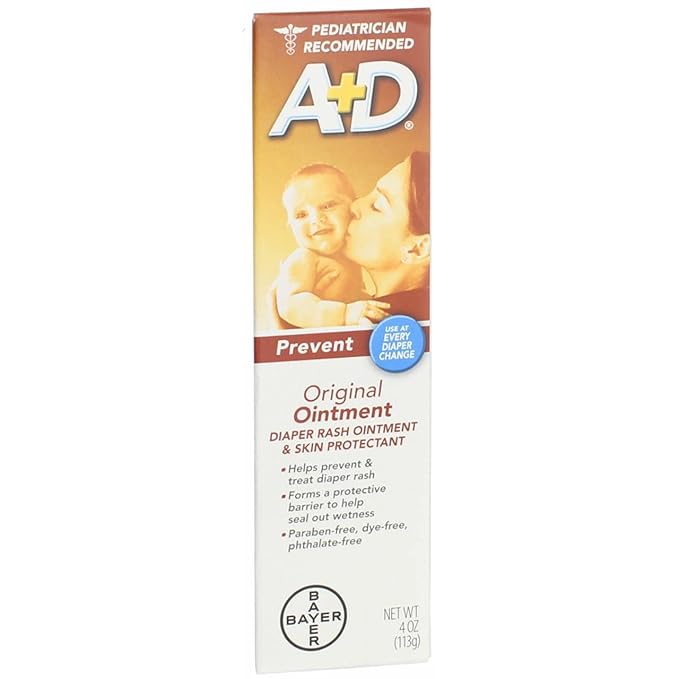 A&D Diaper Rash Ointment Skin Protectant Original - 4 oz, Pack of 4