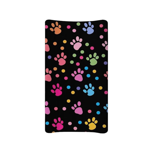 Dog Paw Baby Diaper Changing Pad Cover Toddler Portable Changing Pad Sheets Newborn Infant Changing Table Covers Bassinet Mattress Pads