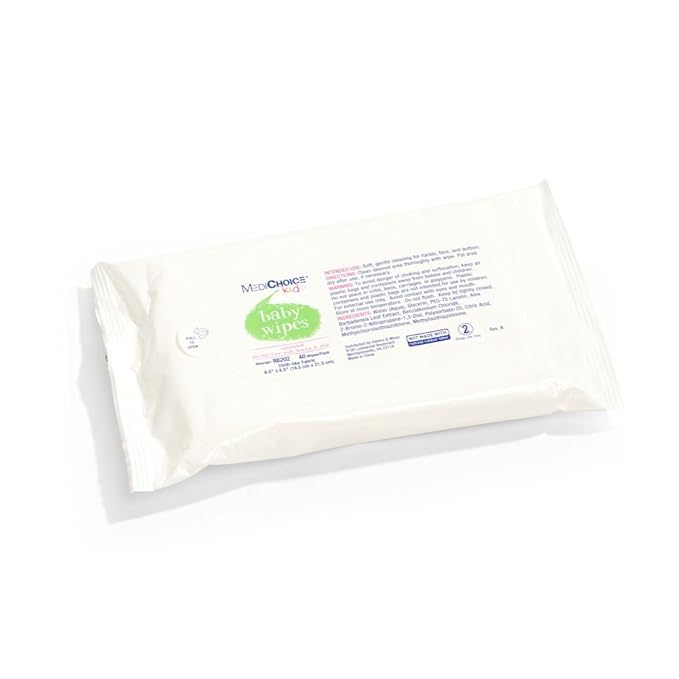 MediChoice Baby Wipes, Softpack, 6.5 In. X 8.5 In., 1314088202 (Case of 960)