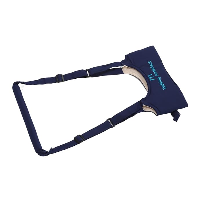 Baby Walking Harness, Absorbent Kids Walker Helper Skin Friendly Prevent Getting Lost Adjustable for Infant (Navy Blue)