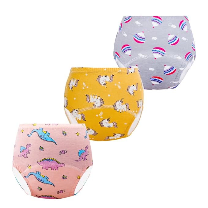 Potty Training Underwear for Girls, Toddler Learning Training Underwear Boys (10 Packs, 4-6T, Multi-Colored)