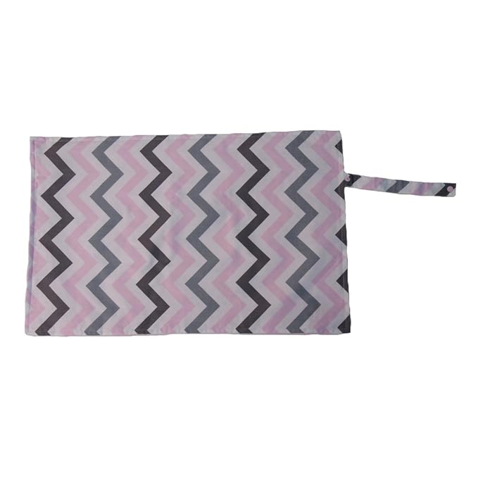 Baby Travel Changing Pad, Pink Chevron