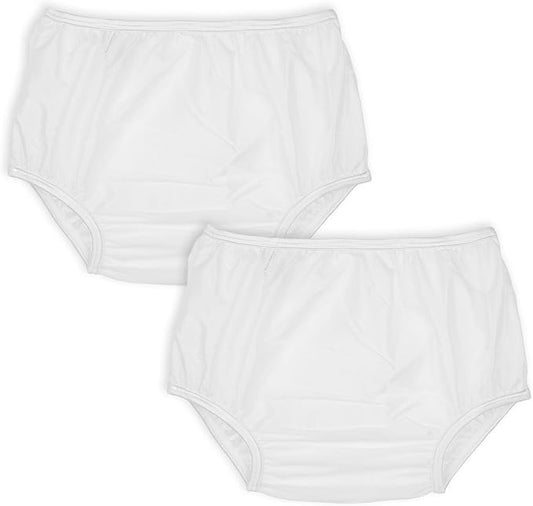 Reusable Waterproof 100% Nylon Taffeta Diaper Pants for Potty Training & Swimming, Leak-Proof & Rip-Proof, Medium (Fits 20 - 25 lbs), 2 Counts