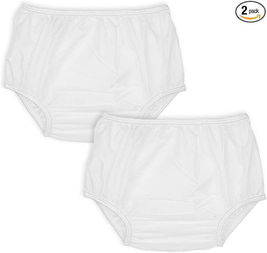 Reusable Waterproof 100% Nylon Taffeta Diaper Pants for Potty Training & Swimming, Leak-Proof & Rip-Proof, Large (Fits 26 - 31 lbs), 2 Counts