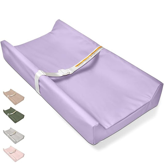 Baby Changing Pad - Vegan Leather Changing Pad, Wipeable Changing Pads, 31.5" x 16" Diaper Waterproof PU Changing Mat for Dresser Table
