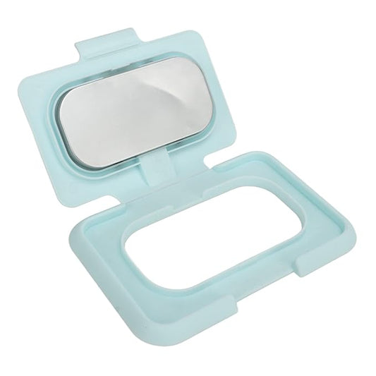 Baby Wet Wipes Dispenser, Wipes Dispenser, Reusable Baby Wipes Heater, USB Mini Portable Baby Wipe Warmer for Newborn Travel Compatible Portable Charger Wipe WarmersWipes(Light Blue)