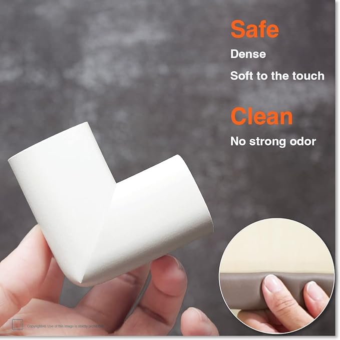27ft Edge 8 Corners - Bundle & Save - RovingCove HeftyFit Edge Corner Guards, Oyster White