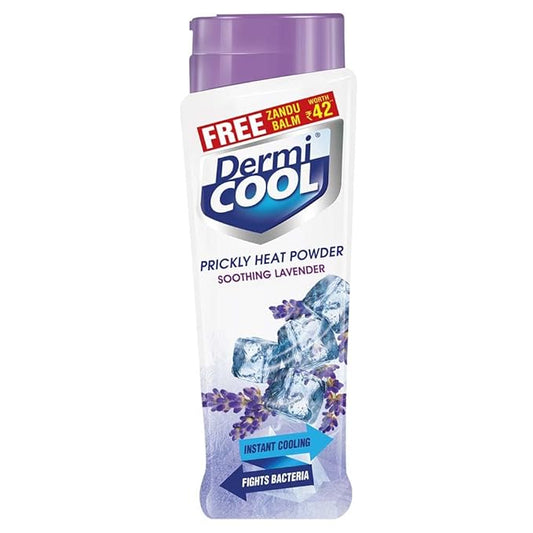Dermicool Soothing Lavender Prickly Heat Powder 150g (5.29 Oz)