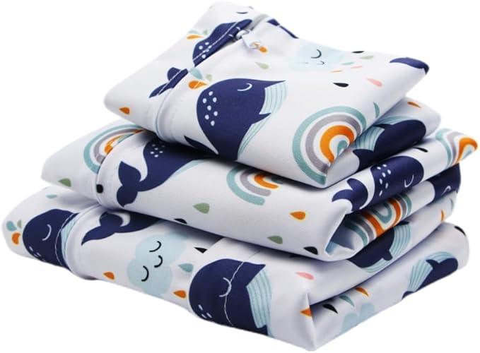 3pcs Cloth Diaper Wet Dry Bags Waterproof Reusable with Two Zippered Pockets Travel Beach Pool Daycare Soiled Baby Items Yoga Gym Bag for Swimsuits or Wet Clothes