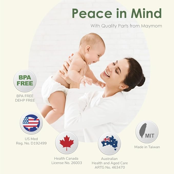 Maymom Pump Valve & MyFit 21mm Shield Compatible with Lansinoh Breast Pump Signature Pro/Smartpump/Manual Breast Pump. Replace Lansinoh Pump Valve. Not Original Lansinoh Pump Part