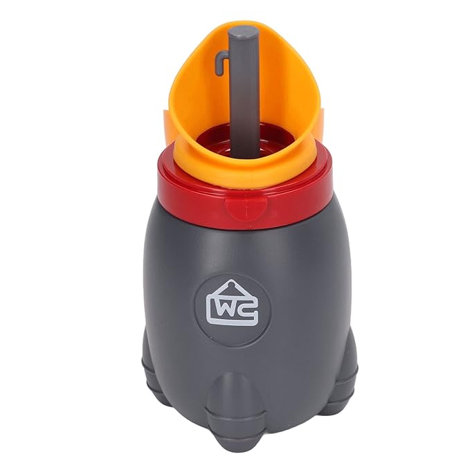 Pee Training Cup Good Sealing Cute Appearance Small Portable Boys Potty Training Urinal for Kids Home Car Travelling(Orange)