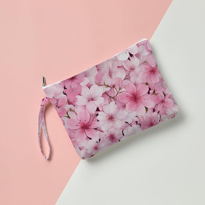 Fokongna Palm leaves Wet Bag Travel Wet Dry Bag Beach Bag Diaper Bag Wet Bag For Swimsuit Travel Makeup Bag Toiletry Bag