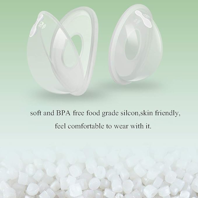 Upgrade Version Breast Shells Nipple Shield with Anti-Flow Stopper Therapy Comfort for Sore Leaking Breast aFeeding Nursing Mother BPA Free Food Grade Silicon Breastmilk Saving (2 Shells)